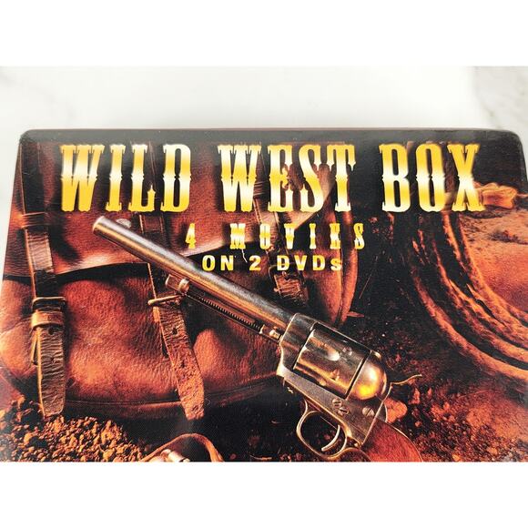 Movie Wild West Box New Sealed 2 Dvd's 4 Movies Pancho Villa Burt Reynolds - Picture 2 of 11
